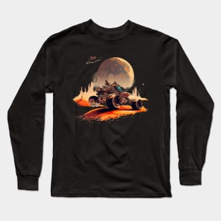 four-wheeled car in desert Long Sleeve T-Shirt